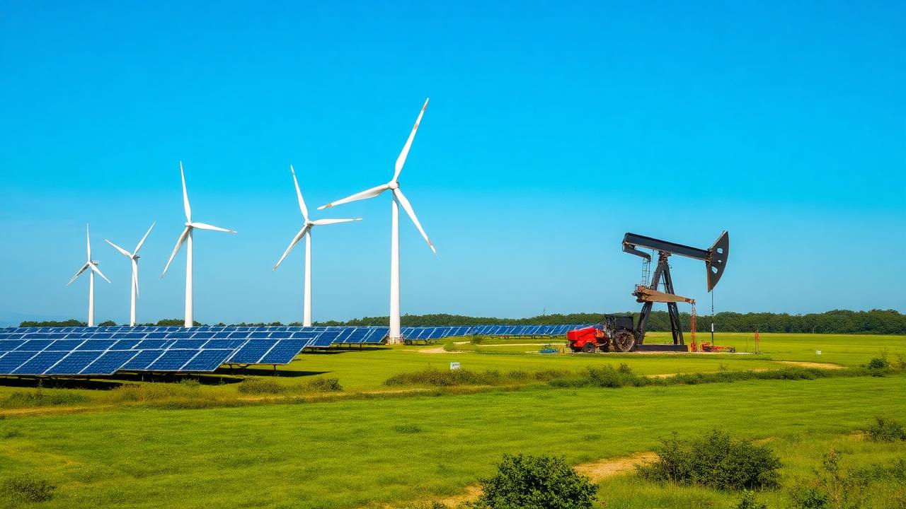 Renewable energy and oil infrastructure